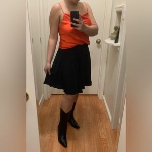 Black Mini Ruffle Skirt Used Size Small